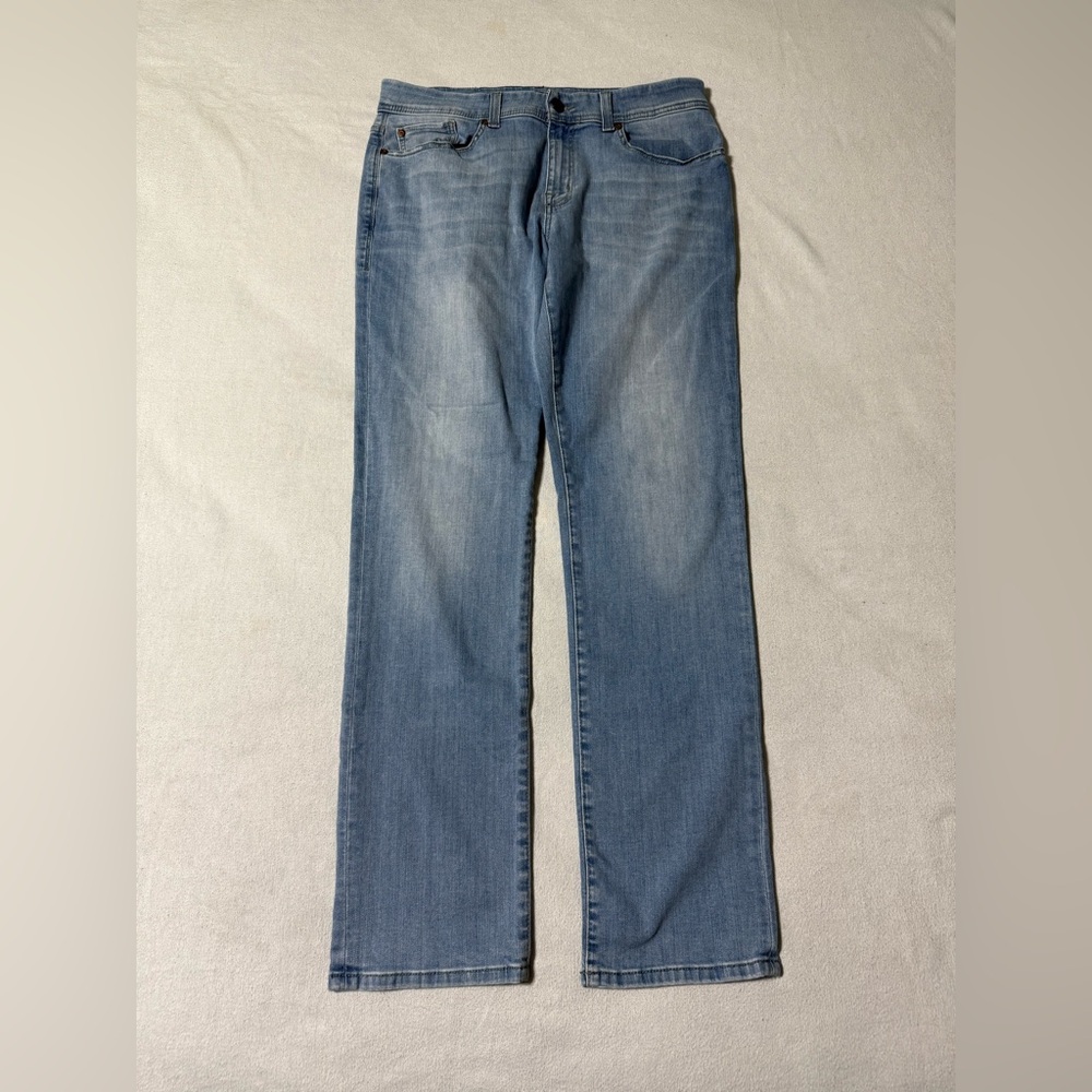 Fidelity Jeans Mens 34x33 Blue Jimmy Slim Straight Stretch Light Wash